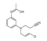 N-[3-[3-chloroprop-2-enyl(2-cyanoethyl)amino]phenyl]acetamide Structure