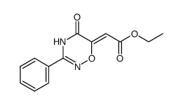 (Z)-3-Phenyl-6-carboethoxymethylene-4,5-dihydro-6H-1,2,4-oxadiazin-5-one Structure