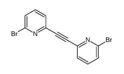 2-bromo-6-[2-(6-bromopyridin-2-yl)ethynyl]pyridine结构式