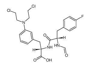3-(p-fluorophenyl)-N-formyl-L-alanyl-3--L-alanine结构式