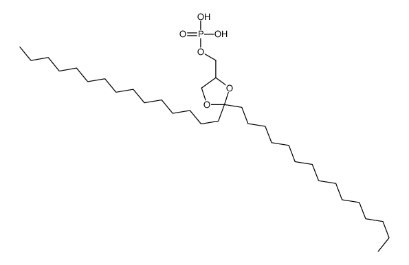 1,2-dipentadecylmethylidene phosphatidic acid结构式