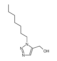 1-heptyl-5-hydroxymethyl-1,2,3-triazole结构式