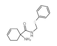 1-amino-N-(phenylsulfanylmethyl)cyclohex-3-ene-1-carboxamide Structure