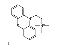 trimethyl(2-phenothiazin-10-ylethyl)azanium,iodide Structure