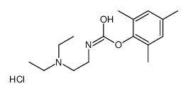 diethyl-[2-[(2,4,6-trimethylphenoxy)carbonylamino]ethyl]azanium,chloride Structure