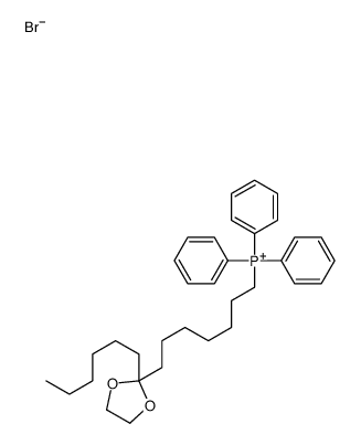 7-(2-hexyl-1,3-dioxolan-2-yl)heptyl-triphenylphosphanium,bromide Structure