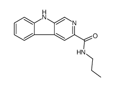 N-propyl-9H-pyrido[3,4-b]indole-3-carboxamide结构式