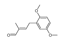 4-(2,5-dimethoxyphenyl)-2-methylbut-2-enal Structure
