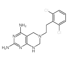 Pyrimido[4,5-d]pyrimidine-2,4-diamine,6-[2-(2,6-dichlorophenyl)ethyl]-5,6,7,8-tetrahydro-结构式
