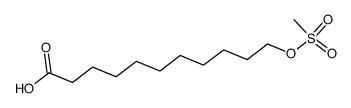 11-(methylsulfonyloxy)undecanoic acid Structure