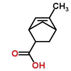 Bicyclo[2.2.1]hept-5-ene-2-carboxylic acid, 5-methyl- (9CI) Structure