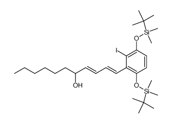 1-[2-iodo-3,6-bis(tert-butyldimethylsiloxy)phenyl]-1,3-undecadien-5-ol Structure