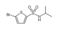 5-Bromo-thiophene-2-sulfonic acid isopropylamide结构式