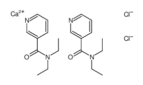 bis[N,N-diethylnicotinamide], compound with calcium chloride Structure