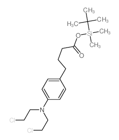 (dimethyl-tert-butyl-silyl) 4-[4-[bis(2-chloroethyl)amino]phenyl]butanoate结构式