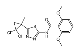 N-[5-(2,2-dichloro-1-methylcyclopropyl)-1,3,4-thiadiazol-2-yl]-2,6-dimethoxybenzamide Structure