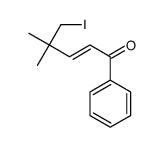 5-iodo-4,4-dimethyl-1-phenylpent-2-en-1-one Structure