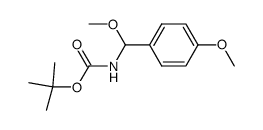 [Methoxy-(4-methoxy-phenyl)-methyl]-carbamic acid tert-butyl ester Structure