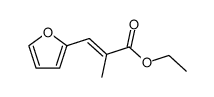 (E)-3-(furan-2-yl)-2-methylacrylic acid ethyl ester结构式