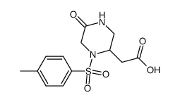 2-(5-oxo-1-tosylpiperazin-2-yl)acetic acid结构式