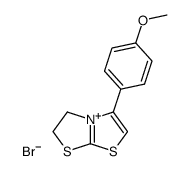 3-(4-methoxyphenyl)-5,6-dihydrothiazolo(2,3-b)thiazolium bromide Structure
