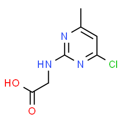 N-(4-chloro-6-methyl-pyrimidin-2-yl)-glycine结构式