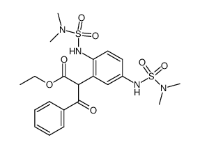 2-[2,5-bis-(dimethylsulfamoyl-amino)-phenyl]-3-oxo-3-phenyl-propionic acid ethyl ester结构式