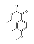 ETHYL 4-METHOXY-3-METHYLBENZOYLFORMATE structure