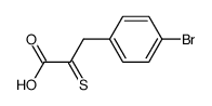 3-(4-bromo-phenyl)-2-thioxo-propionic acid Structure