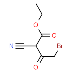 Acetoacetic acid,-gamma--bromo--alpha--cyano-, ethyl ester structure