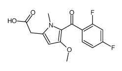 2-[5-(2,4-difluorobenzoyl)-4-methoxy-1-methylpyrrol-2-yl]acetic acid Structure