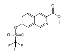 methyl 7-{[(trifluoromethyl)sulfonyl]oxy}-3-isoquinolinecarboxylate结构式