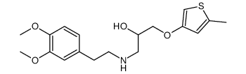 1-[2-(3,4-dimethoxyphenyl)ethylamino]-3-(5-methylthiophen-3-yl)oxypropan-2-ol Structure