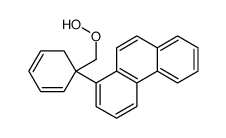 1-[1-(hydroperoxymethyl)cyclohexa-2,4-dien-1-yl]phenanthrene结构式