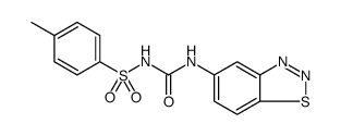 Benzenesulfonamide, N-[(1,2,3-benzothiadiazol-5-ylamino)carbonyl]-4-methyl结构式