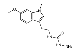 N-(2-(6-methoxy-1-methyl-1H-indol-3-yl)ethyl)hydrazinecarboxamide结构式