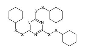 2,4,6-tris(cyclohexyldisulfanyl)-1,3,5-triazine结构式