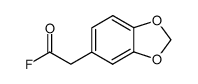 2-(benzo[d][1,3]dioxol-5-yl)acetyl fluoride结构式
