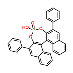(S)-3,3'-二苯基-1,1'-联萘酚膦酸酯结构式