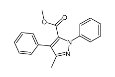 methyl 5-methyl-2,4-diphenylpyrazole-3-carboxylate Structure