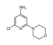 2-chloro-6-morpholin-4-yl-pyridin-4-ylamine structure