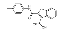 2-[(4-methylphenyl)carbamoyl]-3H-indene-1-carboxylic acid Structure