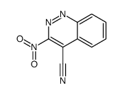 3-硝基噌啉-4-甲腈结构式
