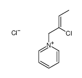 1-(2-chlorobut-2-enyl)pyridin-1-ium,chloride结构式