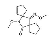 (E)-12-methoxy-12-azadispiro<4.1.4.2>tridec-8-ene-6,13-dione-6-oxime methyl ether结构式