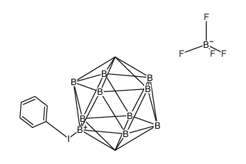 phenyl(p-carboran-2-yl)iodonium tetrafluoroborate Structure
