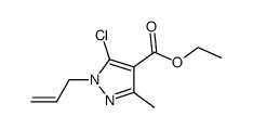 ethyl 5-chloro-3-methyl-1-(2-propenyl)-1H-pyrazole-4-carboxylate Structure