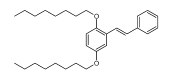 Benzene, 1,4-bis(octyloxy)-2-[(1E)-2-phenylethenyl] Structure