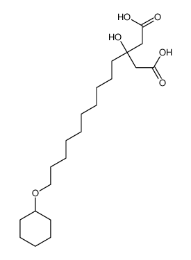 3-(10-cyclohexyloxydecyl)-3-hydroxypentanedioic acid Structure