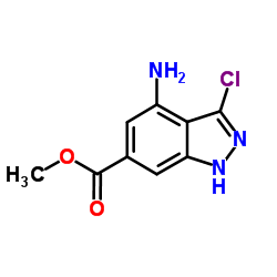 Methyl 4-amino-3-chloro-1H-indazole-6-carboxylate Structure